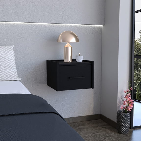 Wall - mounted with accessible drawer / Maximize bedroom storage