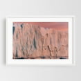 thumbnail image 1 of Wall of Ice at Sunset - Greenland Photography Sunset Nature Winter Scenic Landscape Pastel White Framed Wall Art Print 20 x 30 inches, 1 of 3