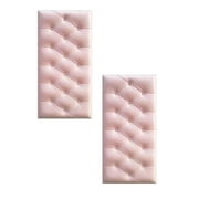 Wall panels,Stick on headboard,Headboard stick on 2PCS Decoration Car Sticker Upholstered Headboard Wall Panels Kids Room Anti Collision 3D Wall Stickers Soft Thick 3D Wall Decoration Easy Clean