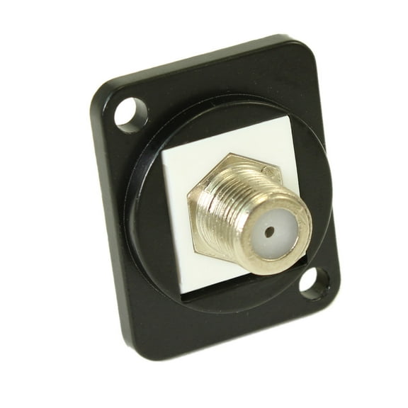 Wall plate: Coax/F-Type 2.5Ghz D-Series/Neutrik Panel Mount Connector