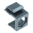 thumbnail image 1 of Wall plate: Keystone Jack - Hexagon Hole Insert, Black, EACH, 1 of 2