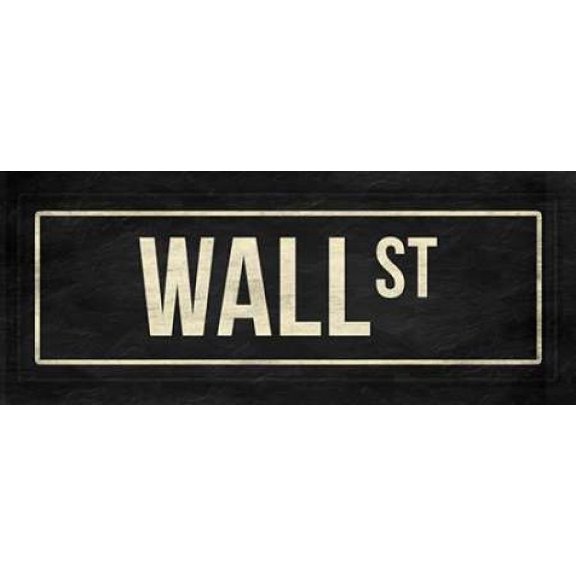Wall st Poster Print by Jace Grey (24 x 10)