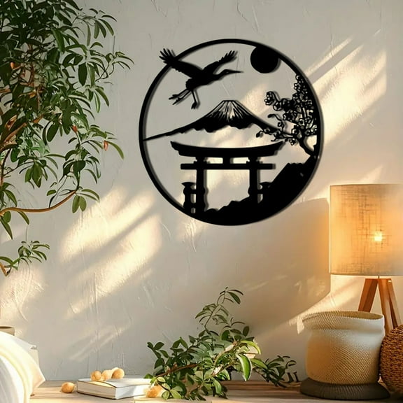 Wall stickers,Japanese Torii Gate Metal Wall Art Metal Japanese Wall Decor Torii Gate Wall Art Cherry Decor Japanese Wall Decor Japanese Decor For Home Outdoor