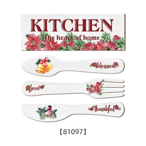 Wall stickers,Wooden Wall Decor Sign Rustic Kitchen Dining Room Sign Customizable Message Wood Material Easy To Perfect Home Decor Gift