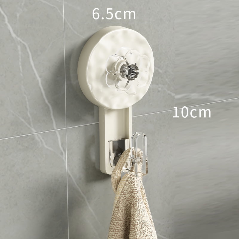 Wall suction cup hook without punching, powerful vacuum single hook