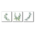 thumbnail image 1 of Wall26-3 Panel Canvas Wall Art- Green Plants -Giclee Painting Wall Bedroom Living House Decoration Home Art - 16"x16"x3 Panels, 1 of 4