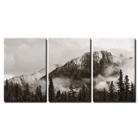 Wall26 Banff National Park Canada - Canvas Art Wall Decor - 16"x24"x3 Panels