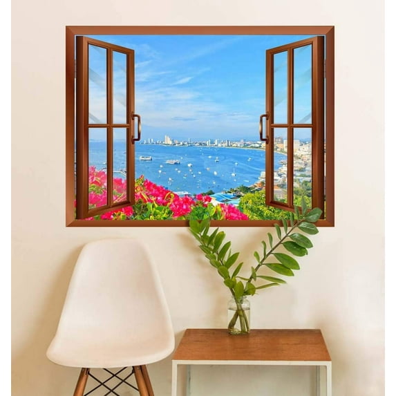 Wall26 Beach of Pattaya Removable Wall Sticker / Wall Mural - 36"x48"