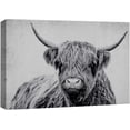 thumbnail image 1 of Wall26 Canvas Print Wall Art Black & White Shetland Cow Portrait Nature Wilderness Photography Realism Modern Art Decora Multicolor Rustic Unframed Artwork for Bedroom - 32"x48", 1 of 5