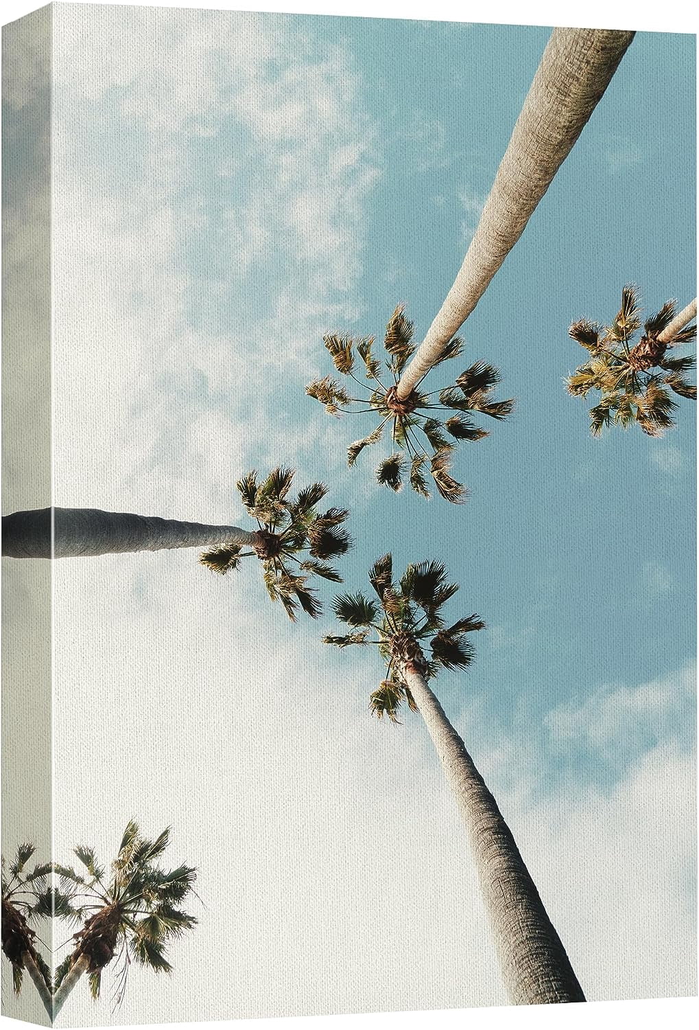 Wall26 Canvas Print Wall Art Blue Sky & Palm Trees Nature Wilderness ...