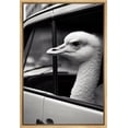 thumbnail image 1 of Wall26 Canvas Print Wall Art Funny Ostrich Bird in Car Landscape Animals Photography Realism Modern Framed Art Decora Multicolor Creative Artwork for Bedroom - 24"x36" Natural, 1 of 5