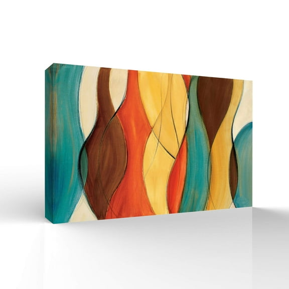 Wall26-Canvas Wall Art-Abstract Colorful Lines-Giclee Painting Wall Art for Bedroom Living Room Home Decoration - 24x36 inches