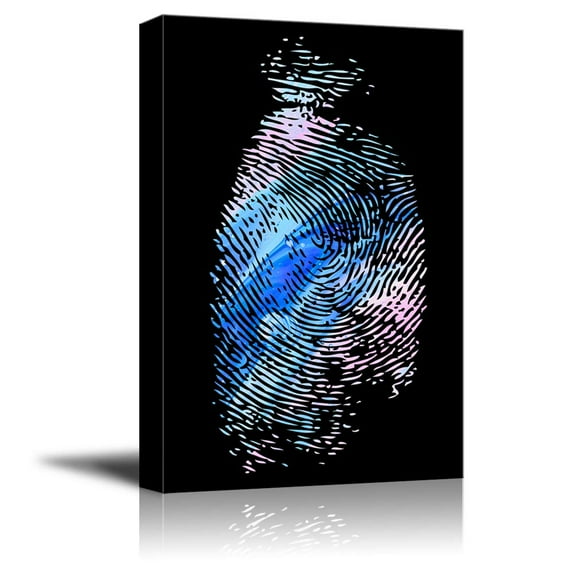 Wall26-Canvas Wall Art-Fingerprint-Giclee Painting Wall Bedroom Living House Decoration Home Art - 24x36 inches