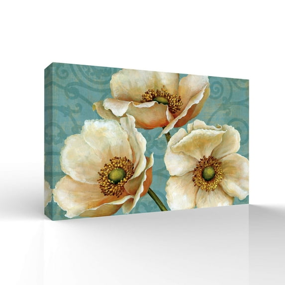 Wall26-Canvas Wall Art-Vintage Flower-Giclee Painting Wall Art for Bedroom Living Room Home Decoration - 12x18 inches