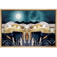 thumbnail image 1 of Wall26 Framed Abstract Mountain Canvas Prints Wall Art Nature Scenery Home Artwork Decoration for Living Room, Bedroom - 16x24 inches, 1 of 5