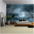 thumbnail image 1 of Wall26 Halloween Background with Spooky Forest and Full Moon - Removable Wall Mural | Self-Adhesive Large Wallpaper - 66x96 inches, 1 of 2