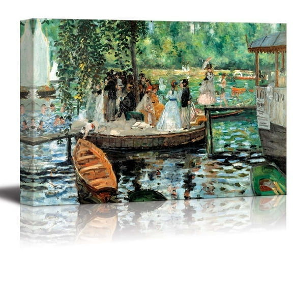 Wall26 La Grenouillere by Pierre-Auguste Renoir - Canvas Print Wall Art Famous Oil Painting Reproduction - 12" x 18"