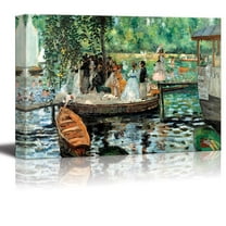 Wall26 La Grenouillere by Pierre-Auguste Renoir - Canvas Print Wall Art Famous Oil Painting Reproduction - 12" x 18"
