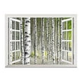 thumbnail image 1 of Wall26 Removable Wall Sticker / Wall Mural - Birch Trees in Bright Sunshine in Late Summer | Creative Window View Home Decor / Wall Decor - 24"x32", 1 of 5