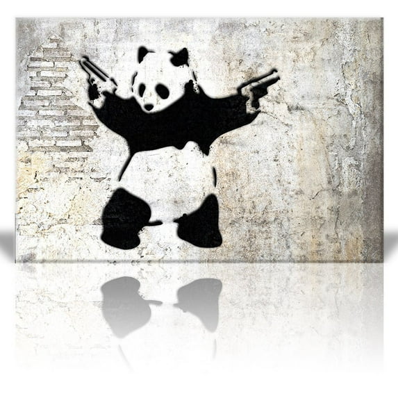 Wall26 Stick'Em Up Banksy Graffiti Artwork - Canvas Art Wall Decor - 32"x48"