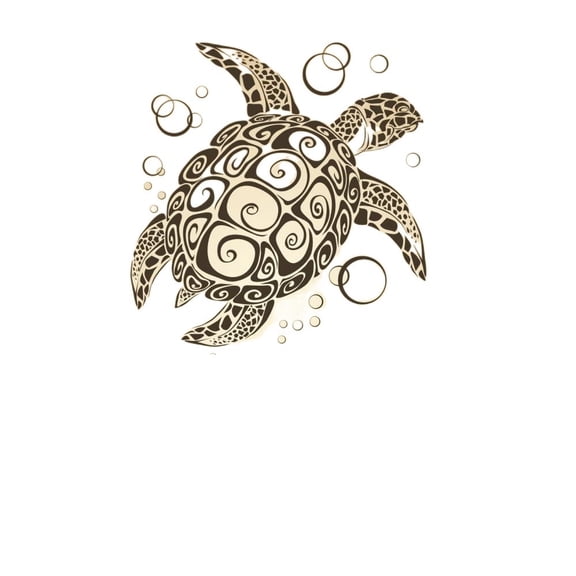 WallArt Sea Turtle Ocean Wall Decal Turtle Wall Sticker Under The Sea Animals Wall Decor Vinyl Tortoise Wall Decal Wall Graphic Wall Mural Home Art Decor Black