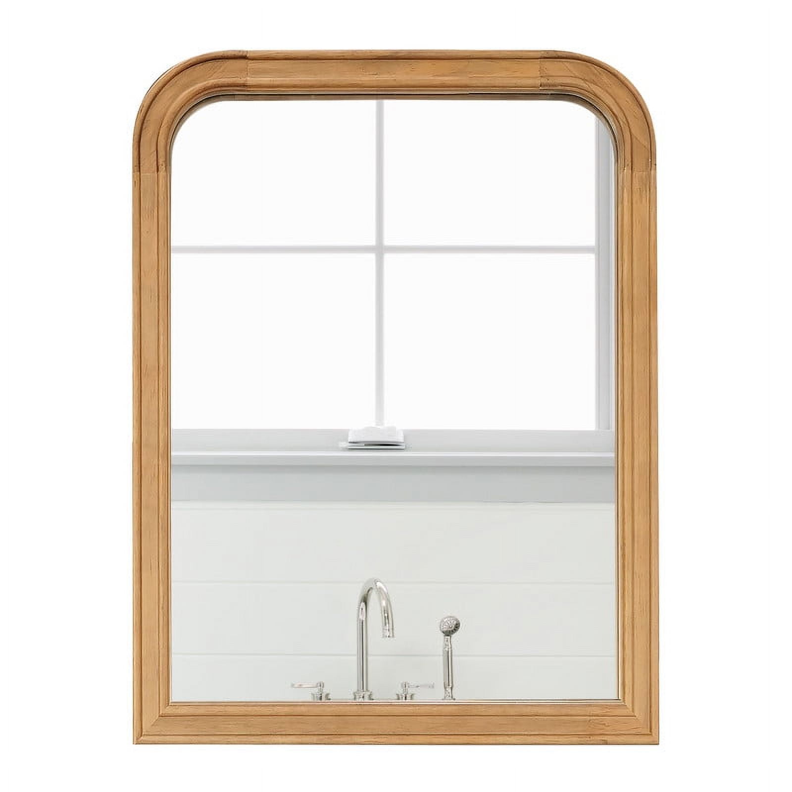 WallBeyond Wood Frame Farmhouse Bathroom Mirror for Wall Mounted, Home ...