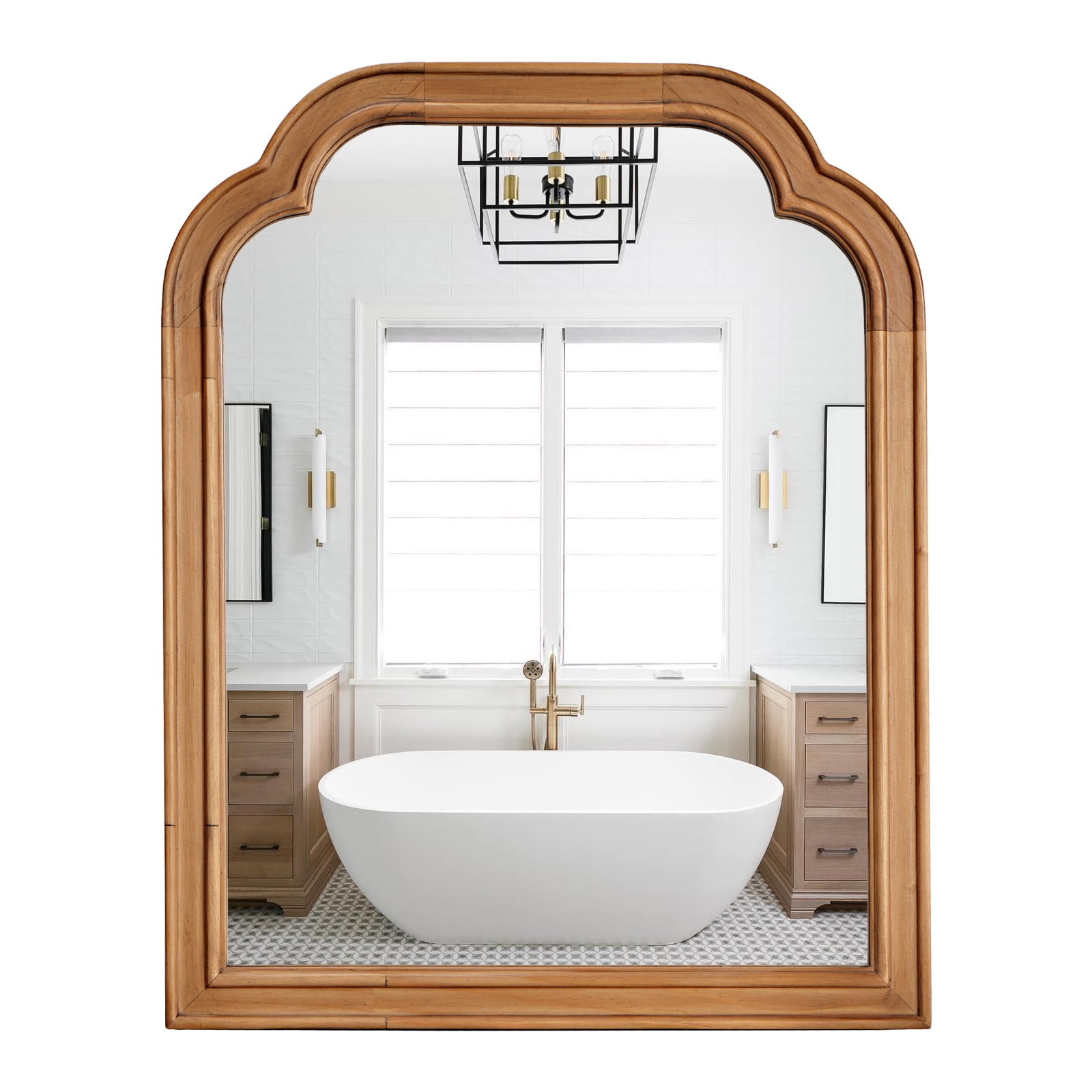 WallBeyond Wood Frame Wall Mirror Decor for Bathroom, Entryway, Living ...