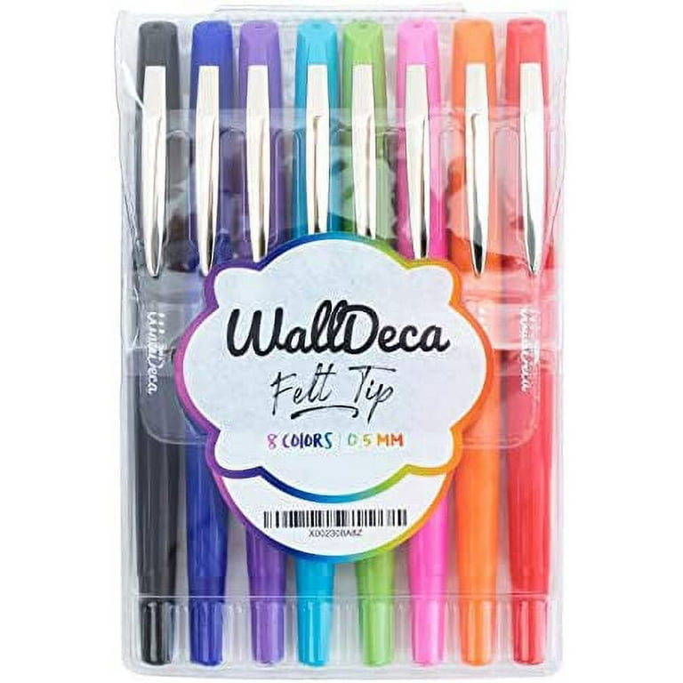 https://i5.walmartimages.com/seo/WallDeca-Felt-Tip-Pens-Fine-Point-0-5mm-Assorted-Rainbow-Colors-8-Count-Made-for-Everyday-Writing-Journals-Notes-and-Doodling-8-Pack_ab6d93dc-88af-49b7-a7a6-5e724007f7bb.42c2beaf1d1a6fe0fd93171e22a06d43.jpeg?odnHeight=768&odnWidth=768&odnBg=FFFFFF
