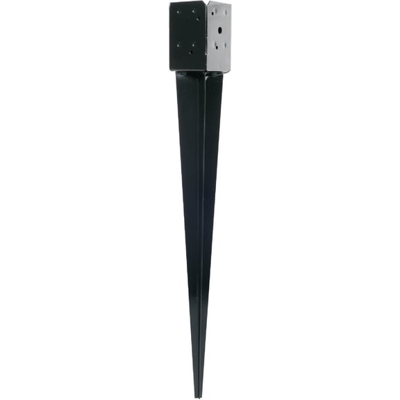 WallEc Mailbox Fencepost Ground Spike Base Simpson FPBS44 - Rust Resistant - 28" for 4x4 Post Home & Garage Storage, Stackable Design
