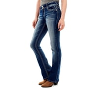 WallFlower Jeans Womens Juniors Low Rise Curvy Fit Bootcut Jeans
