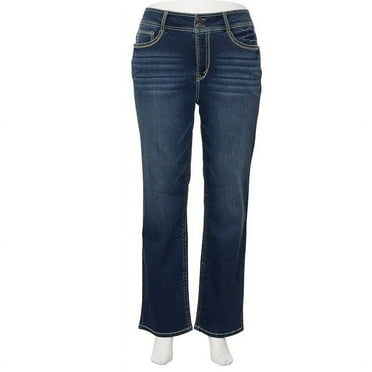 Juniors' Plus Size WallFlower Insta Stretch™ Midrise Curvy Bootcut Jeans Color: Heidi Size: 20