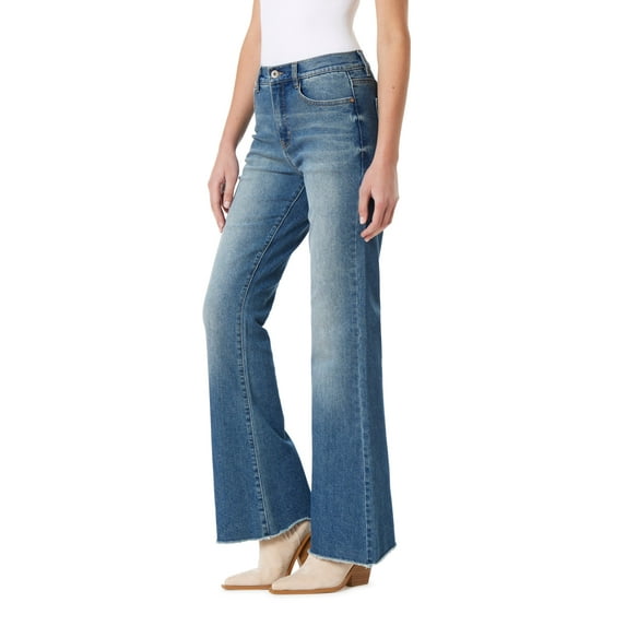 WallFlower Women's Fearless Curvy Super Flare High Rise Insta Vintage Juniors Jeans