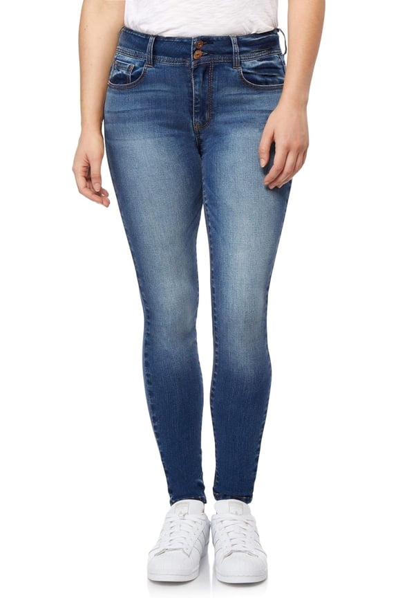 Women's Flirty Curvy Skinny High-Rise Insta Stretch Juniors Jeans (Standard and Plus)