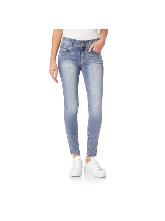 Women's Flirty Curvy Skinny High-Rise Insta Stretch Juniors Jeans (Standard and Plus)