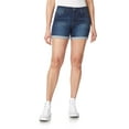 thumbnail image 1 of WallFlower Women's Irresistible Denim Shorts High-Rise Insta Soft Juniors, 1 of 4