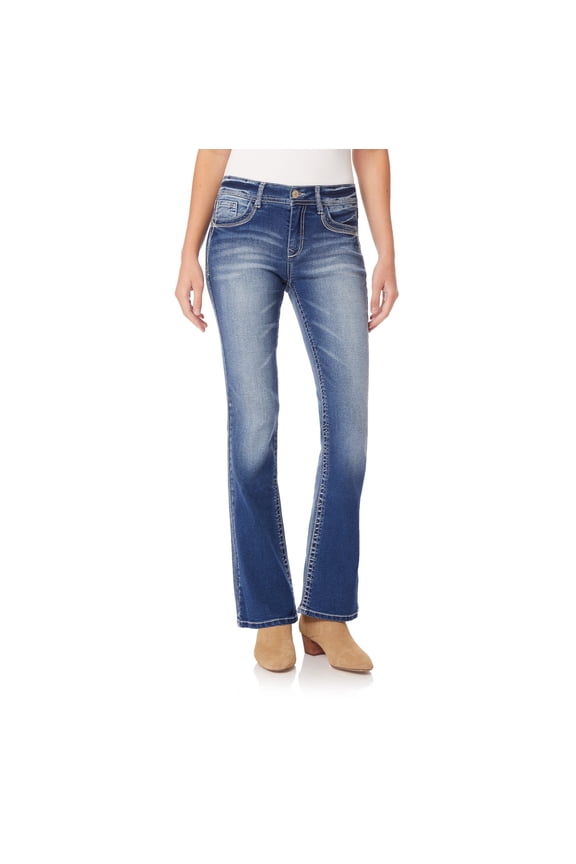 Women's Legendary Bootcut Mid-Rise Insta Stretch Juniors Jeans (Standard and Plus)