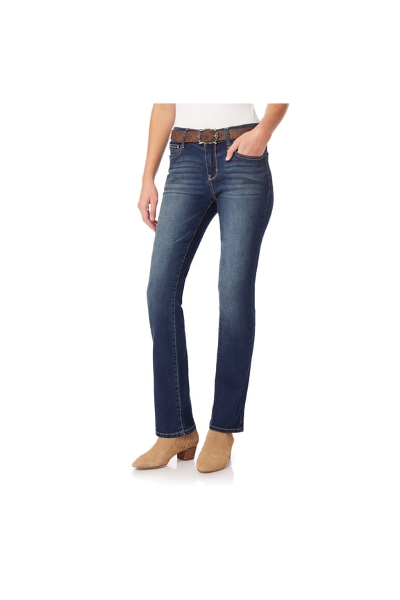Women's Legendary Slim Bootcut Mid-Rise Belted Insta Stretch Juniors Jeans (Standard and Plus)