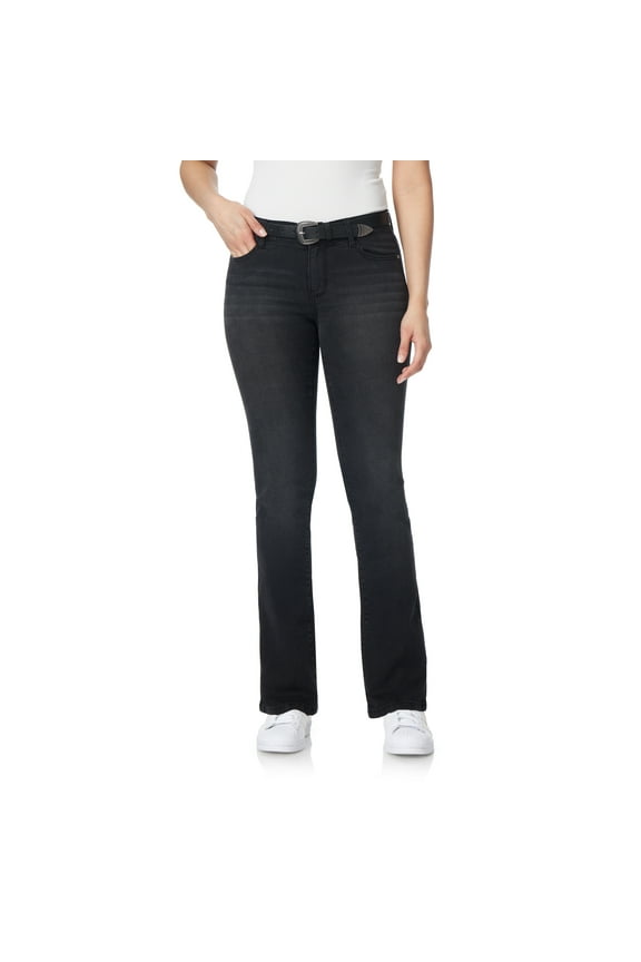 Women's Legendary Slim Bootcut Mid-Rise Belted Insta Stretch Juniors Jeans (Standard and Plus)