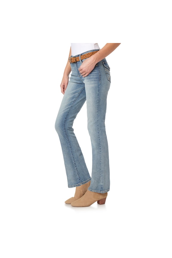 Women's Legendary Slim Bootcut Mid-Rise Belted Insta Stretch Juniors Jeans (Standard and Plus)