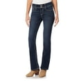 thumbnail image 1 of WallFlower Women's Luscious Curvy Bootcut Mid-Rise Bling Insta Stretch Juniors Jeans (Standard and Plus), 1 of 10