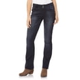 thumbnail image 1 of WallFlower Women's Luscious Curvy Bootcut Mid-Rise Insta Stretch Juniors Jeans (Standard and Plus), 1 of 7