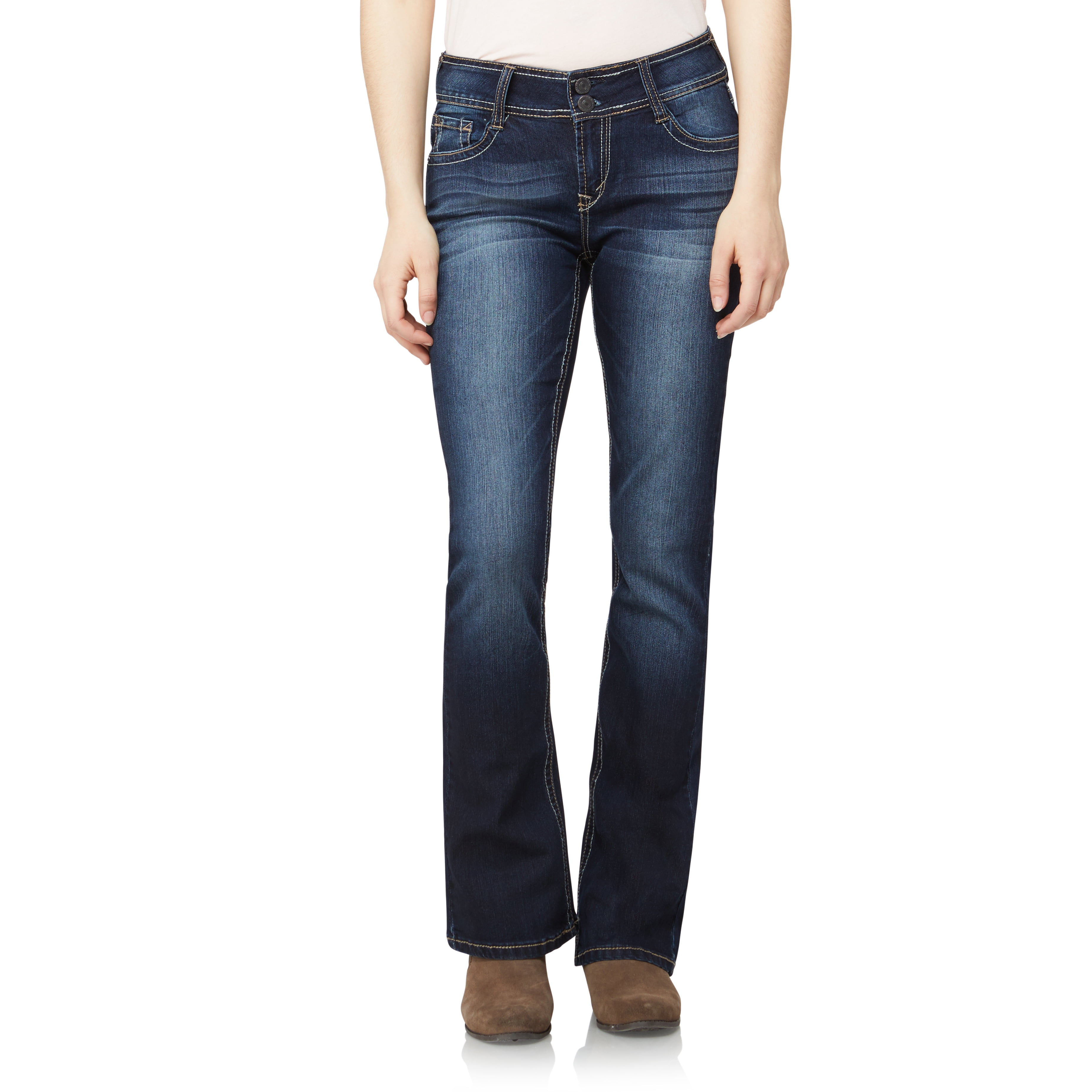 WallFlower Women's Luscious Curvy Bootcut MidRise Insta Stretch