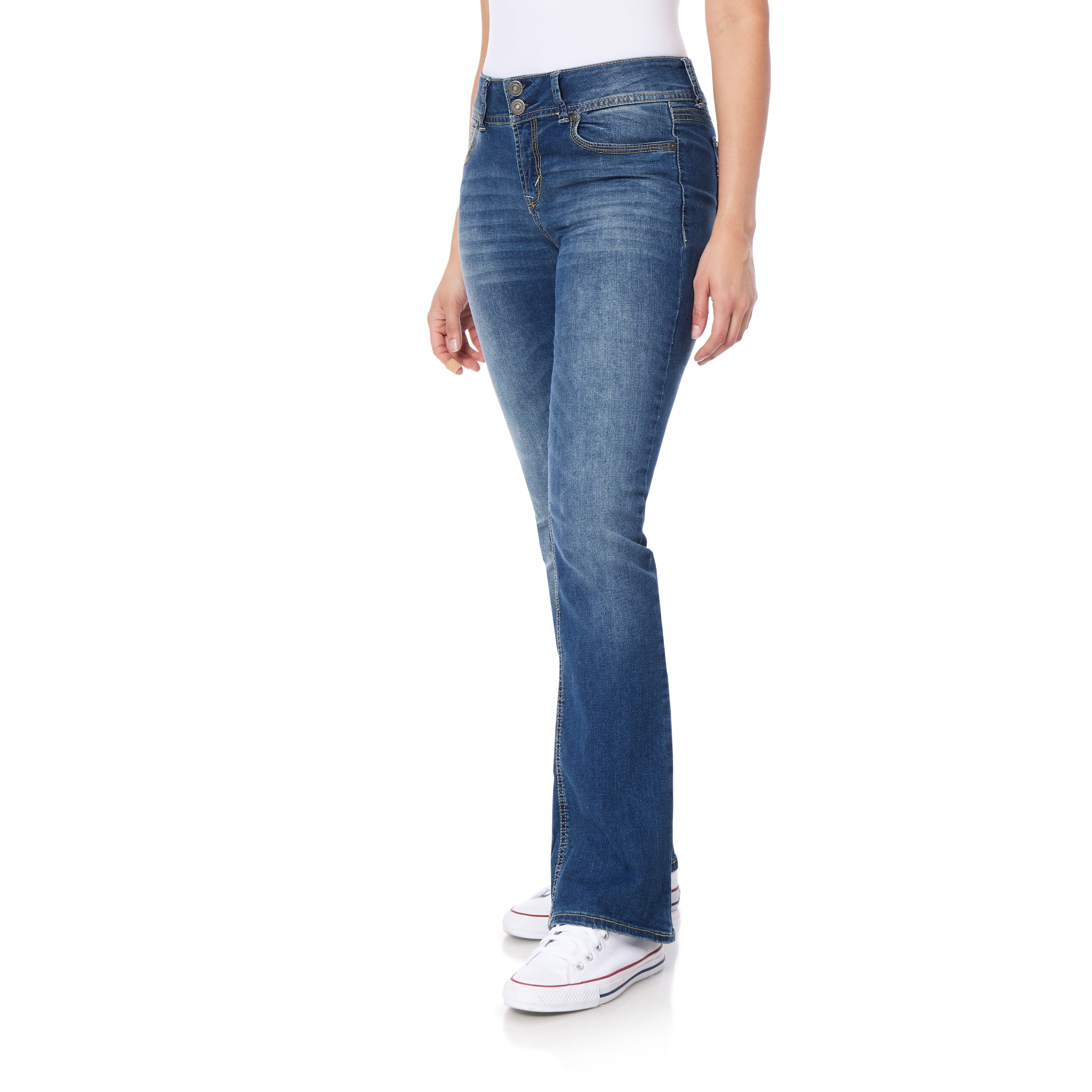 WallFlower Women's Luscious Curvy Bootcut MidRise Insta Stretch