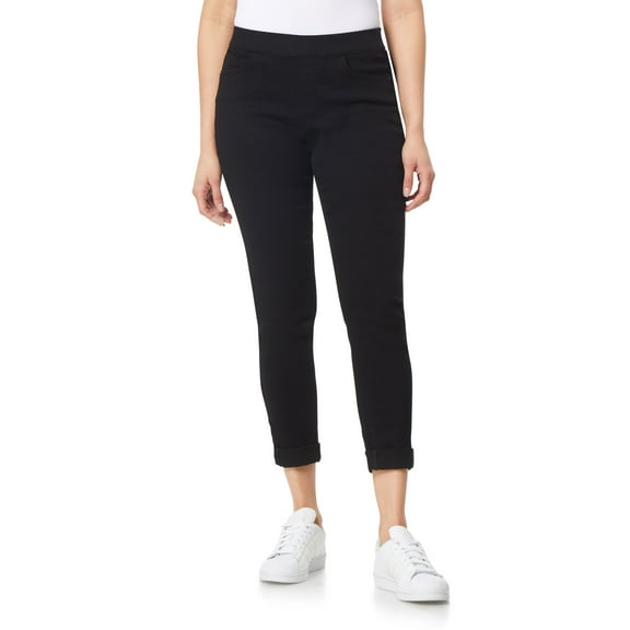 WallFlower Women's Pull On Denim Ankle High-Rise Insta Soft Juniors Jeans