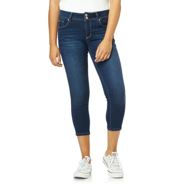 WallFlower Women's Ultra Crop Mid-Rise Insta Soft Juniors