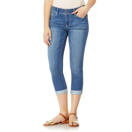 WallFlower Women's Ultra Crop Mid-Rise Insta Soft Juniors