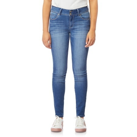 WallFlower Women's Ultra Skinny Mid-Rise Insta Soft Juniors Jeans (Standard and Plus)