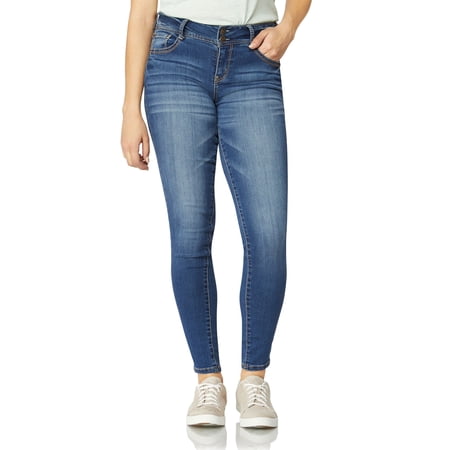 WallFlower Women's Ultra Skinny Mid-Rise Insta Soft Juniors Jeans (Standard and Plus)