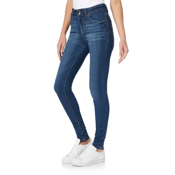 WallFlower Women's Ultra Skinny Mid-Rise Insta Soft Juniors Jeans (Standard and Plus)