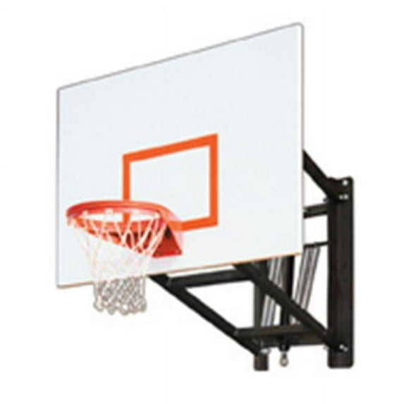 WallMonster Playground Steel Adjustable Wall Mounted Basketball System, Grey